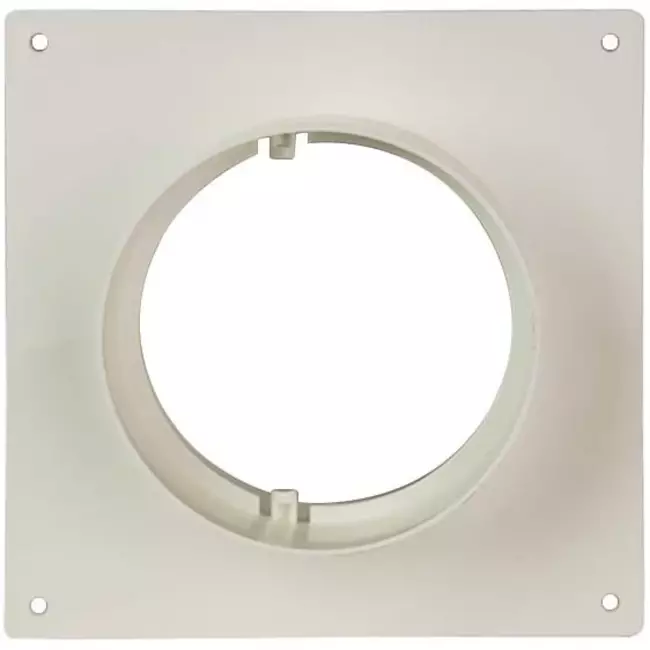 Rund vægplade i plast, diameter: 125 mm AFS125