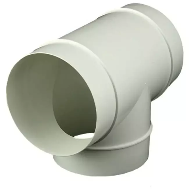 Rundt T-stykke i plast, diameter: 150 mm - AT150