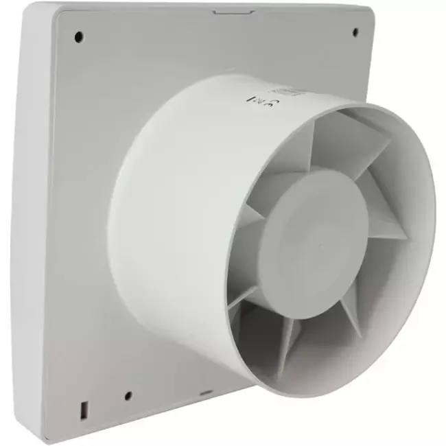 Badeværelsesventilator Ø 100 mm hvid med timer og fugtsensor – luksus X100ZHT