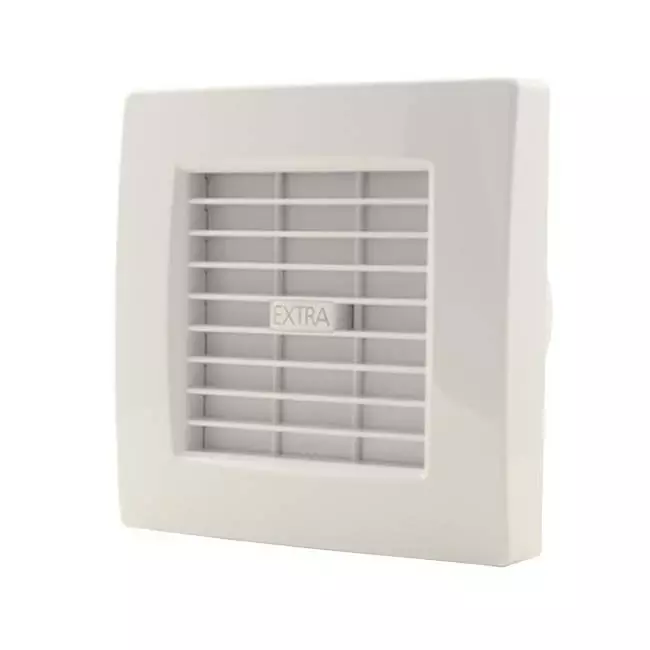 Badeværelsesventilator Ø 100 mm hvid med timer og fugtsensor – luksus X100ZHT