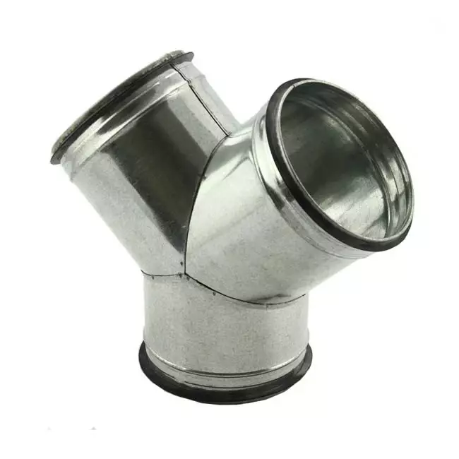 Bukserør 45°, Ø125 mm – 125 mm til spiralrør