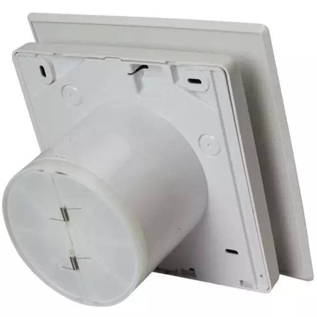 Itho Daalderop badeværelsesudsugning Ø 100 mm – hvid med timer og 2 hastigheder BTV-ssst T