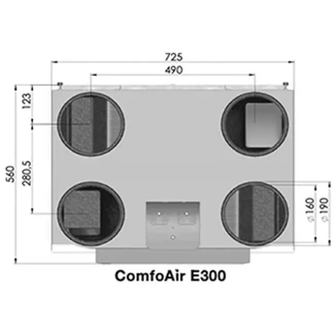 Zehnder Stork ComfoAir E300 R + RF-modul