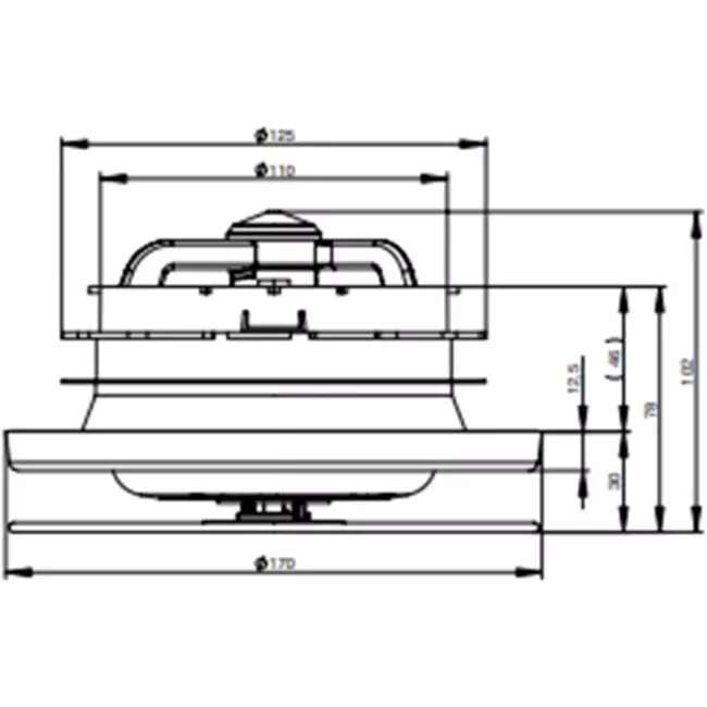 Zehnder ComfoValve Luna E125 udsugningsventil