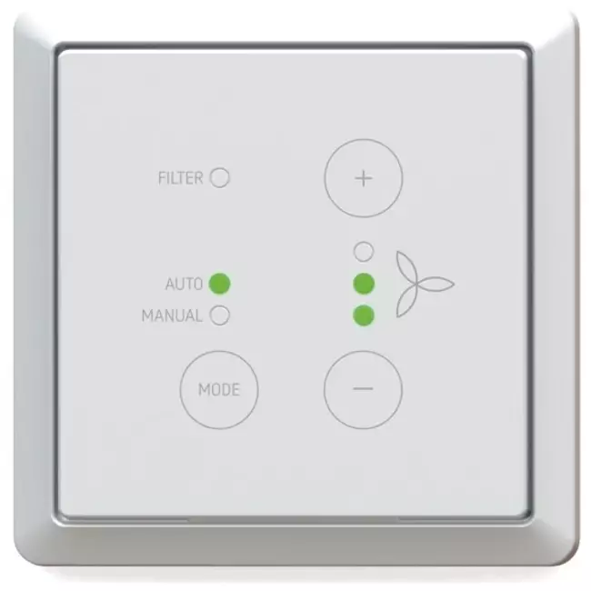 Zehnder ComfoSwitch C67 overflademonteret (ComfoAir Q)