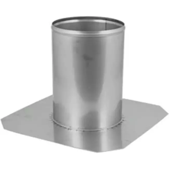 Taggennemføring diameter 150 mm fladt tag INOX