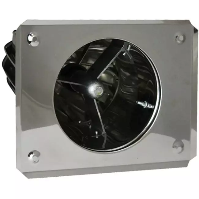 Vinddrevet tagventilator Cowl Oblong 150 mm rustfrit stål inklusive tagplade – 325m3/h