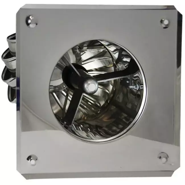 Vinddrevet tagventilator Cowl 200 mm rustfrit stål inklusive tagplade – 115m3/h