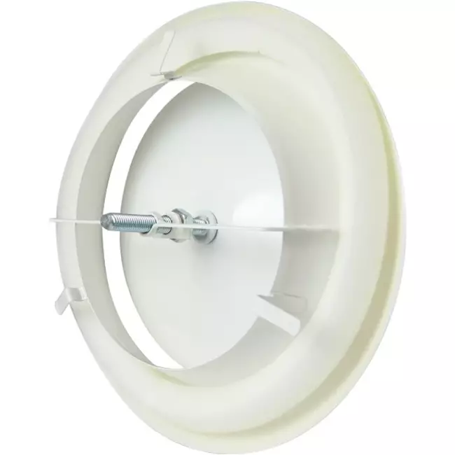 ventilationstilførselsventil metal Ø 80 mm RAL 9010 RAL 9010h fjederclips - DVSC-P080