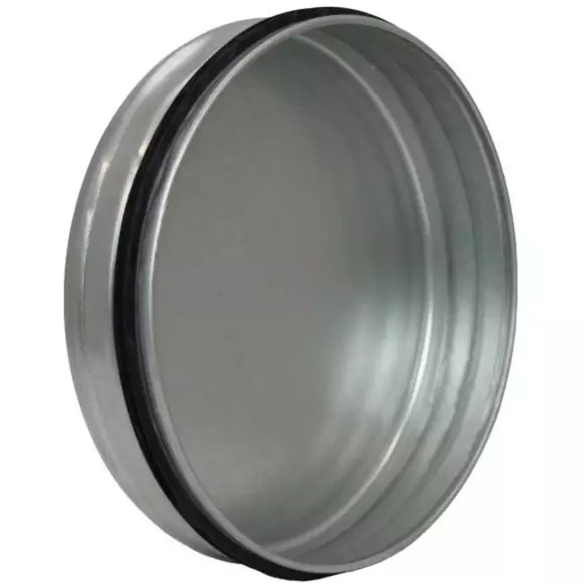 Spiraldæksel Ø200 mm til spiralrør – galvaniseret