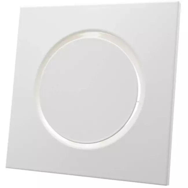 Ventilationsforsyningsventil i metal, firkantet Ø 100 mm hvid med friktionsfjedre - DVSQ-P100