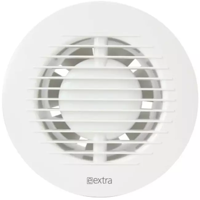 Rund badeværelsesventilator Ø 100 mm timer og fugtsensor – EA100HT