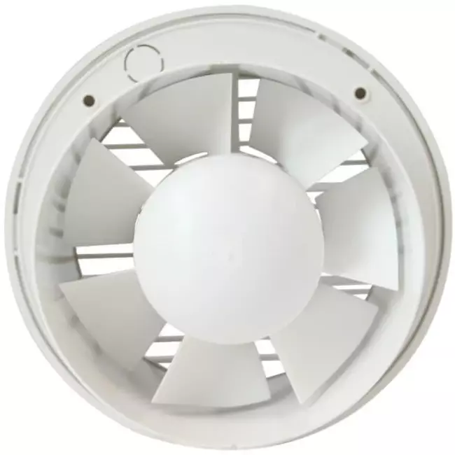 Rund badeværelsesventilator Ø 125 mm hvid – standard EA125