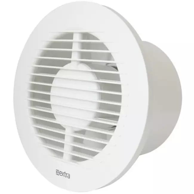 Rund badeværelsesventilator Ø 125 mm hvid – standard EA125