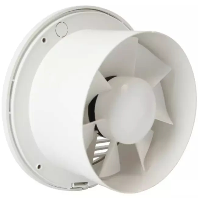 Rund badeværelsesventilator Ø 150 mm hvid – basic EA150