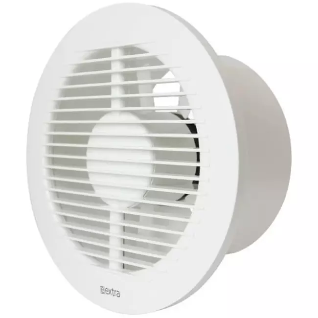 Rund badeværelsesventilator Ø 150 mm hvid – basic EA150