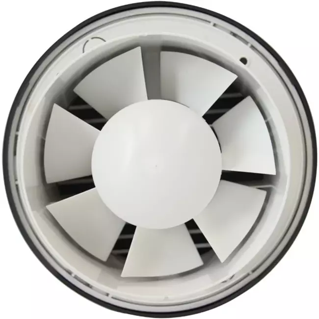 Rund badeværelsesventilator Ø 100 mm antracit – design EAT100A