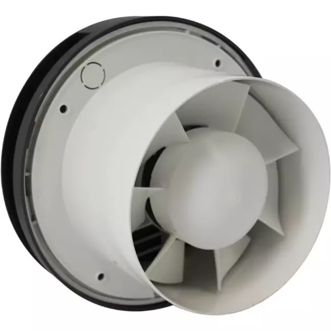 Rund badeværelsesventilator Ø 100 mm antracit – design EAT100A