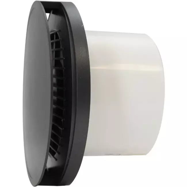 Rund badeværelsesventilator Ø 100 mm antracit – design EAT100A