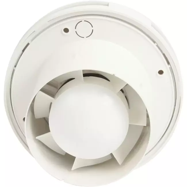 Rund badeværelsesventilator Ø 100 mm hvid – design EAT100