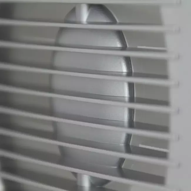 Badeværelsesventilator Ø 125 mm sølv med timer – EE125TS