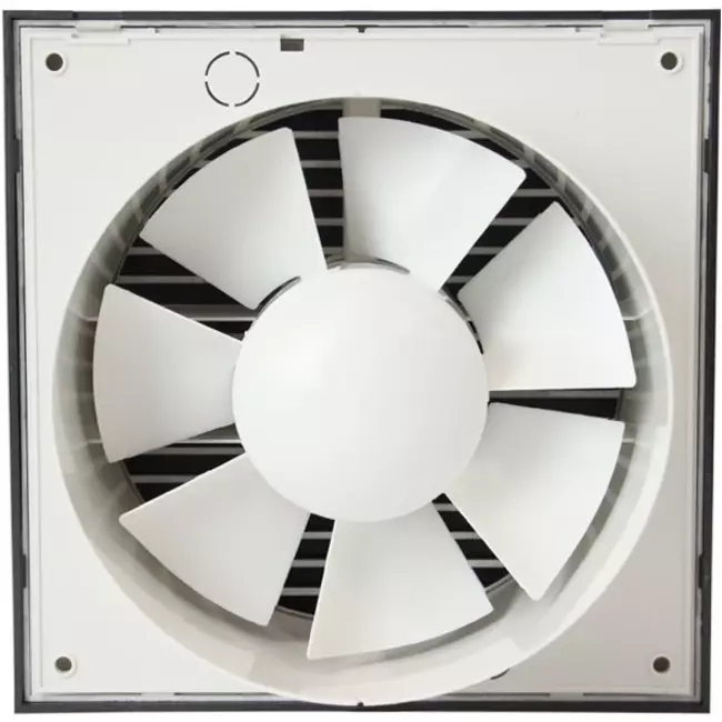 Badeværelsesventilator Ø 150 mm antracit med timer – Design EET150TA