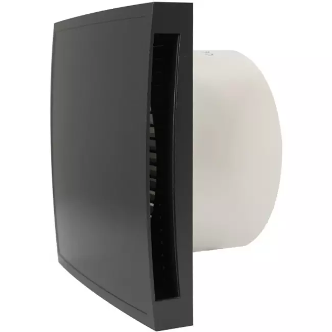 Badeværelsesventilator Ø 150 mm antracit med timer – Design EET150TA