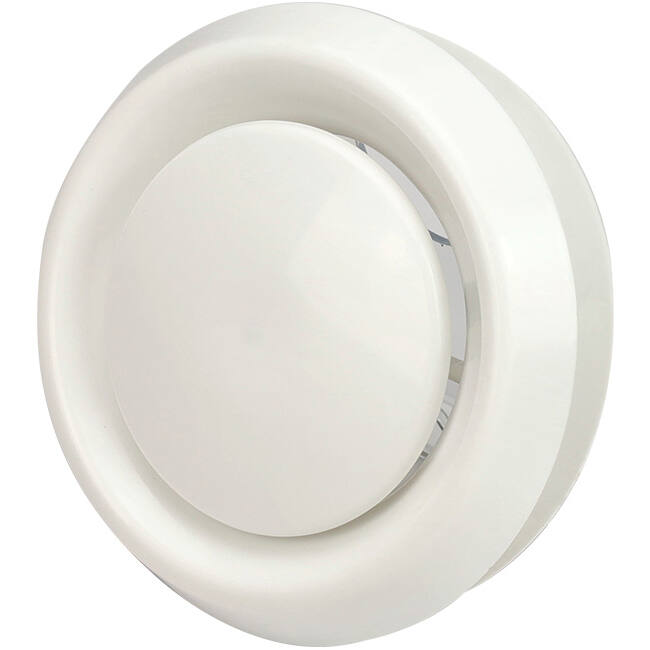Ventilationsventil 100 mm ind- og udløb med friktionsfjedre - DAV-C100