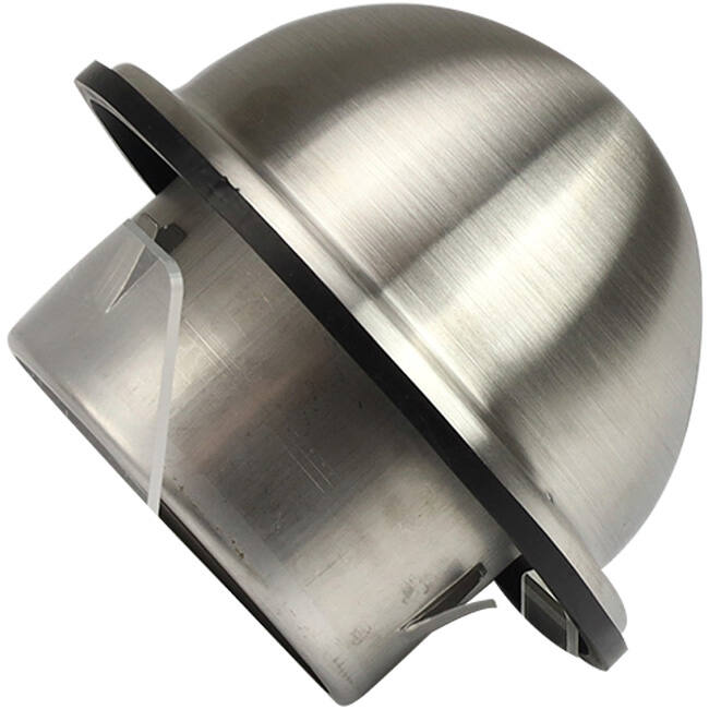 Kuglelejegitter i rustfrit stål 125 mm væggennemføring - EL-SS-B125 SS