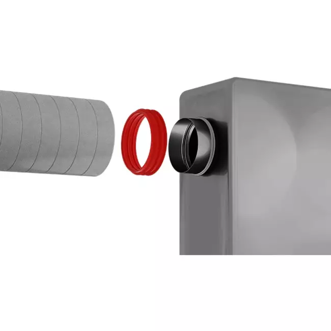 Tilslutningsstykke til isoleret EPS-kanal – 150/160 mm