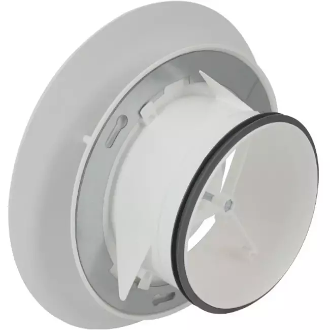 Imaginair RLV stor Ø 125 mm tilførsels- og udsugningsventil - monteringsfjedre - hvid