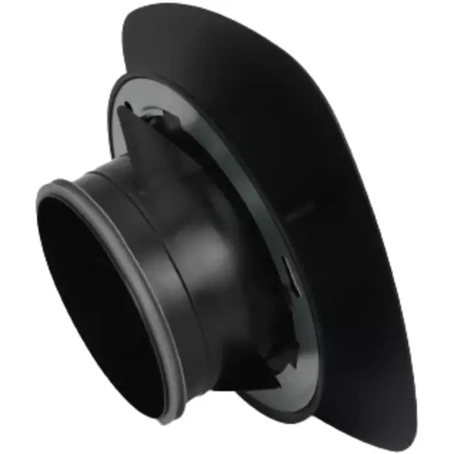 Imaginair RLV Ø 125 mm ventilationsventil - monteringsfjedre - sort
