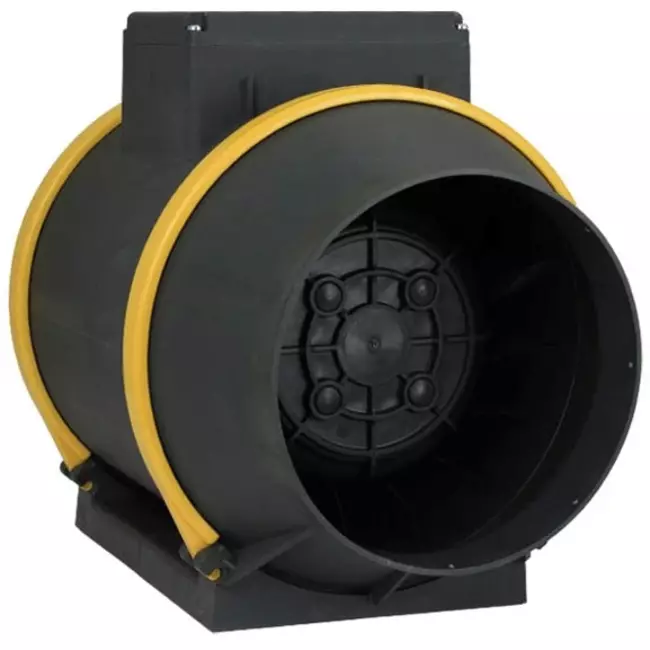 Ruck® ETAMASTER-kanalventilator med EC-motor 1300m³/t - Ø 200 mm + driftspotentiometer 10 kO