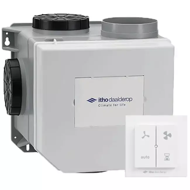 Itho Daalderop CVE-S ECO SE 325 m³/t + fugtighedsføler + RFT-N Autokontrol - eurostik