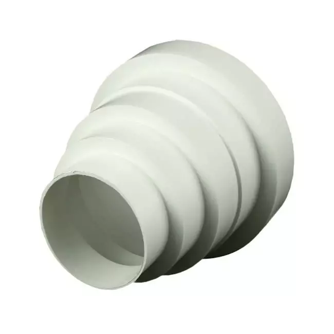 Ventilation i plast, universal, reduktioner, til diameter 80 – 150 mm VA80