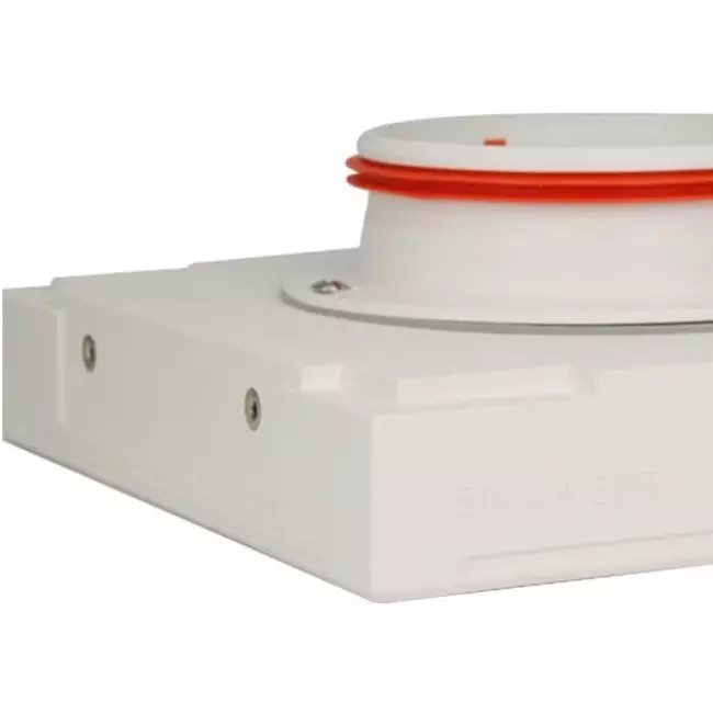 Ergovent rammeløs ventilationsventil firkantet 100 mm