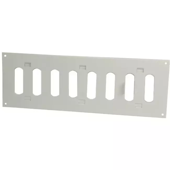 Justerbar, rektangulær lineære diffuser i metal 300x100 hvid - MR3010R