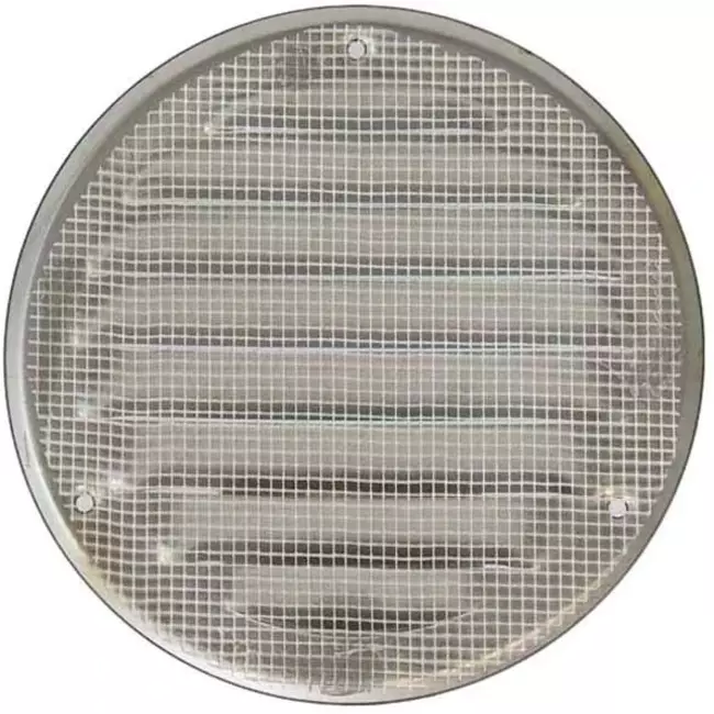 Ventilationsrist i metal, rund Ø 160 mm rustfri stål – MR160i
