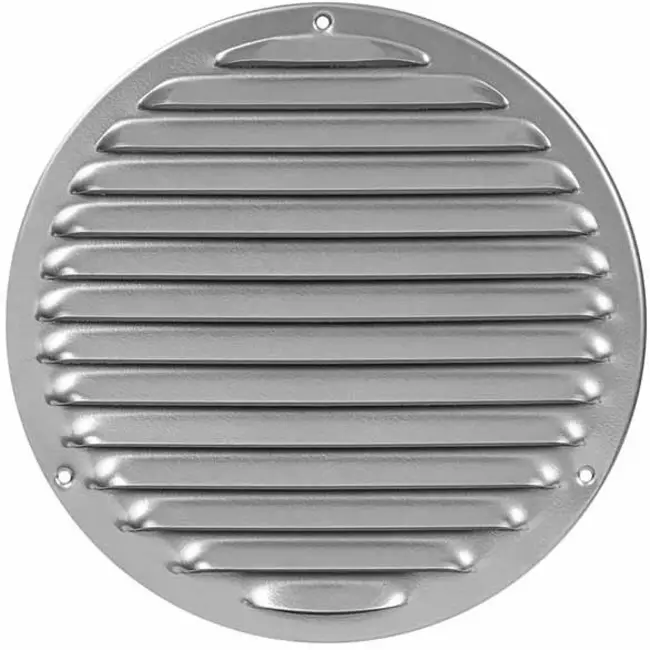Ventilationsrist i metal rund Ø200 mm grå - MR200P