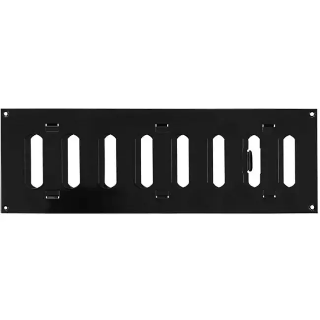 Justerbar lineære diffuser i metal 300x100 sort - MR3010RM
