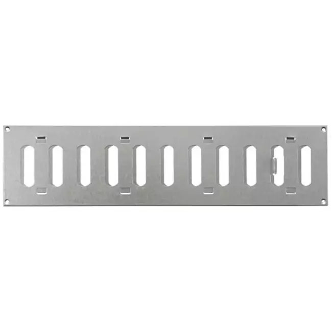 Justerbar lineære diffuser i metal 400x100 galvaniseret - MR4010RZn