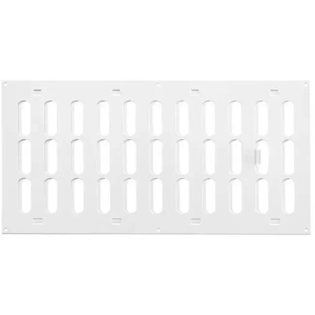 Justerbar lineære diffuser i metal 400x200 hvid - MR4020R