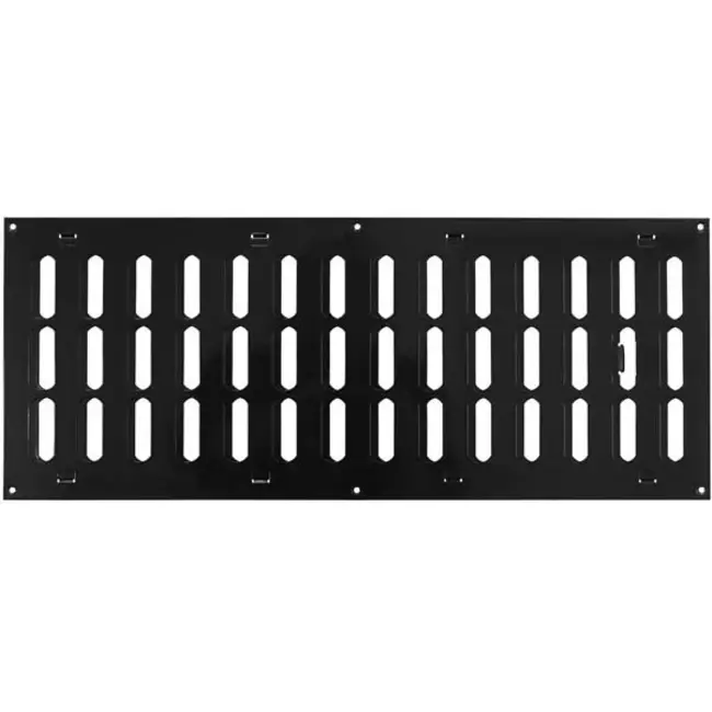 Justerbar lineære diffuser i metal 500x200 sort – MR5020RM