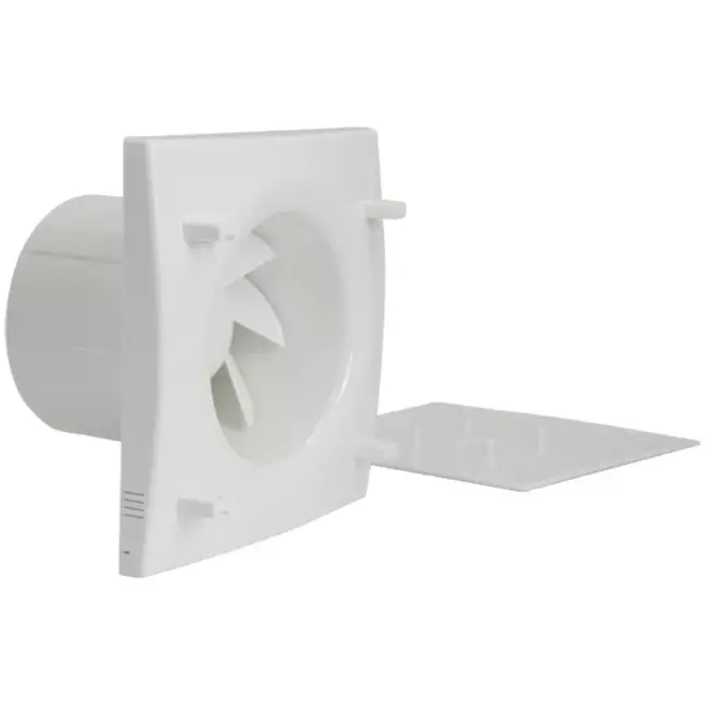 Vent Axia lydløs badeværelsesventilator Ø 100 mm – Med efterløbstimer – Vent Axia Mute 100 TN