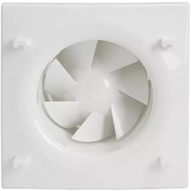 Vent Axia lydløs badeværelsesventilator Ø 100 mm – Med efterløbstimer – Vent Axia Mute 100 TN