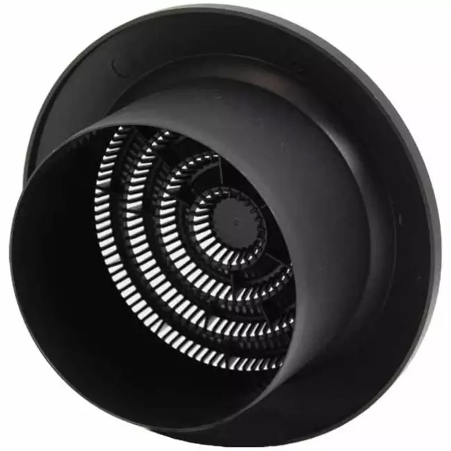 Rund ventilationrist Ø 100 mm antracit – NGA100A