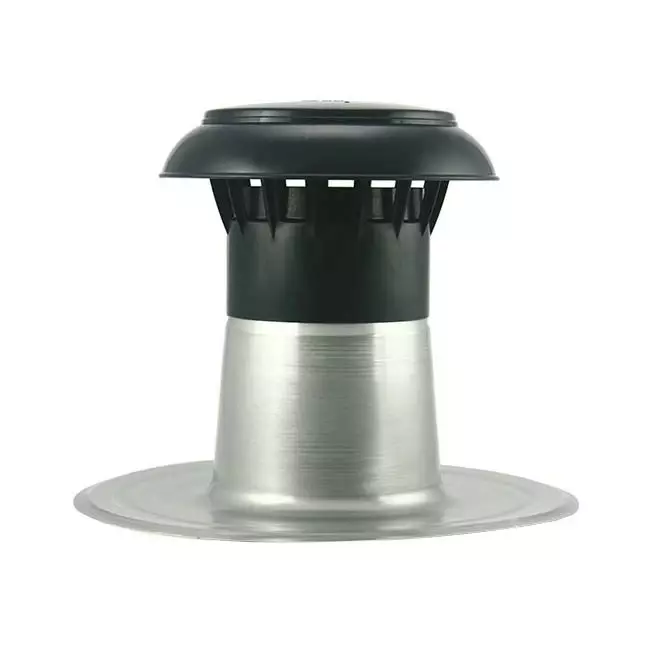 Ventilationstagplade med plastkappe Ø110-125 mm