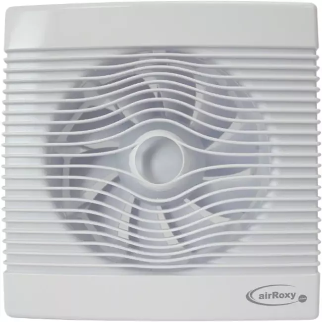 Badeværelsesventilator i hvid med fugtsensor og timer – Ø 150 mm (pRemium 150HS)