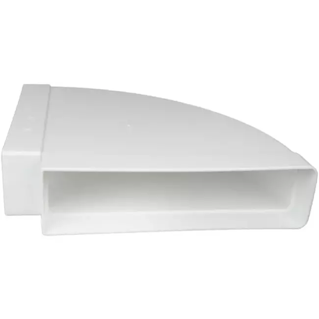 Rektangulær vandret 90° bøjning i plast 220x90mm - KLH29-90