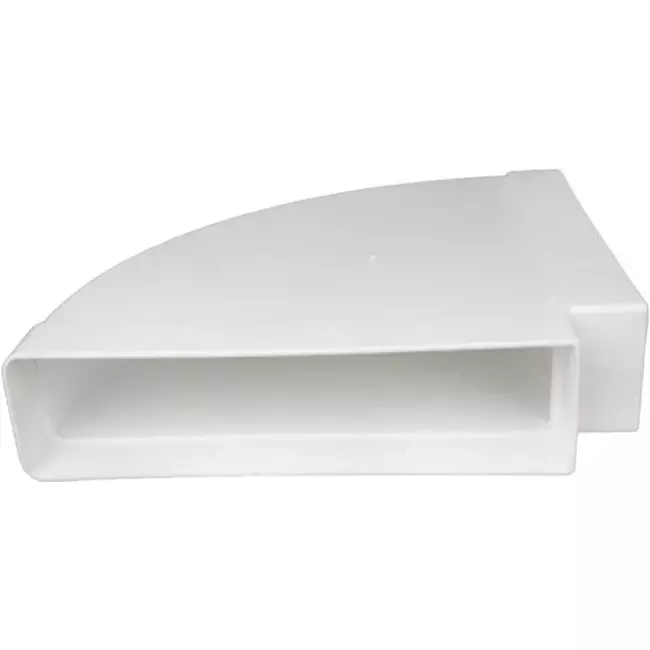 Rektangulær vandret 90° bøjning i plast 220x90mm - KLH29-90